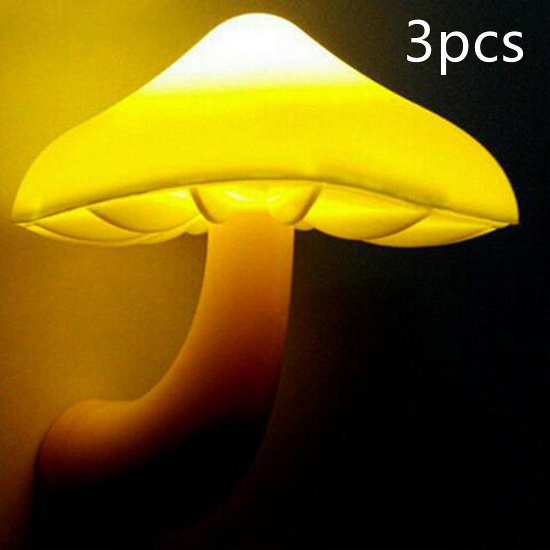 LED Night Light Mushroom Wall Socket Lamp EU US Plug Warm White Light-control Sensor Bedroom Light Home Decoration LED Night Light Mushroom Wall Socket Lamp EU US Plug Warm White Light-control Sensor Bedroom Light Home Decoration